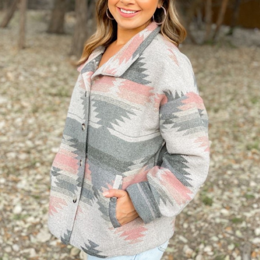 🔹New🔹Aztec Native Flannel Jacket - Picture 4 of 5